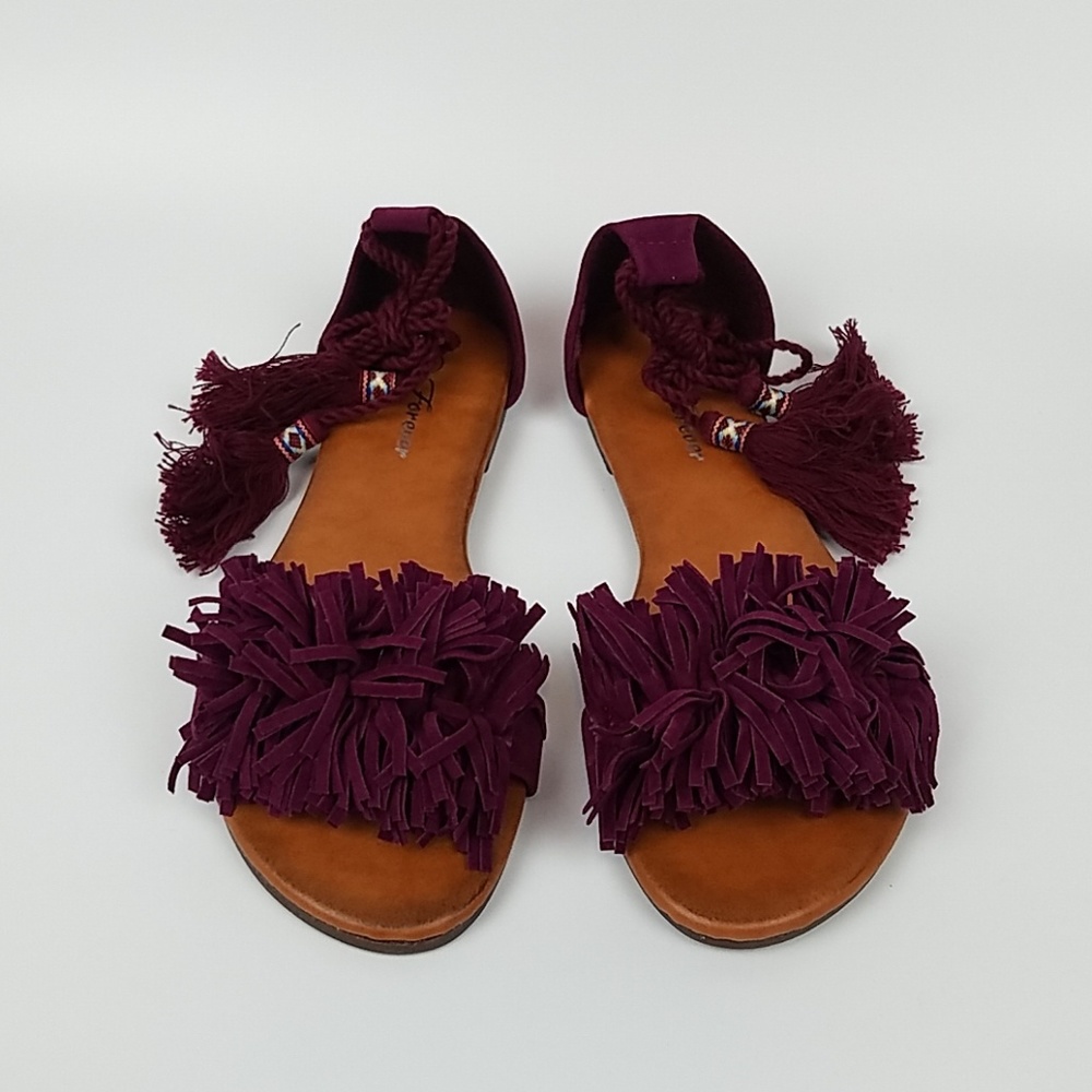 BOHO FRINGE SANDALS - Picture 2 of 8